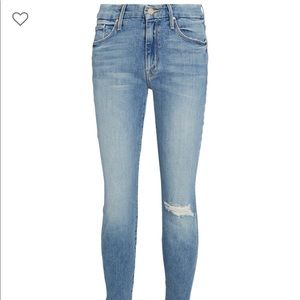 MOTHER “The Looker” ankle fray